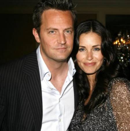 Matthew Perry and Courtney cox